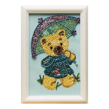 

Mosaic of sequins m024 "bear & quot; 19x27