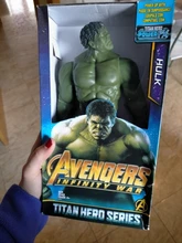 Figuras de acción de Los vengadores de Marvel de 30cm, Thanos, Hulkbuster, Iron Man, Capitán América, Thor, Lobezno, Pantera Negra