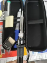 Juego de Kit de pistola para soldar LCD Digital, 60W, A-BF, 836D, soldadura de hierro, temperatura ajustable, herramientas eléctricas, puntas de soldadura