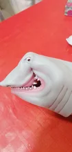 Marionetas de mano de tiburón de plástico para Story TPR, guantes con cabeza de Animal para niños, juguetes para niños, vinilo PVC suave, figuras de animales
