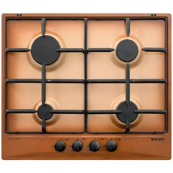 

4 Burner Gas hob GT64TF earth color France with FSDGLEM GAS162.98