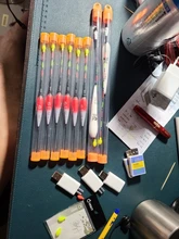 Flotador de pesca inteligente, alarma de mordedura de pez, cebo de mordedura de pez, luz LED, cambio de Color automático, boya electrónica de noche para pesca de invierno, nuevo