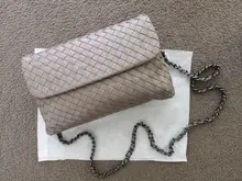 Bandolera de cuero para mujer, diseño de marca de lujo, 100%, tejido de piel de oveja, alta gama, gran capacidad, 2021