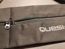 Queshark-riñonera elástica deportiva con doble cremallera, bolso de cintura con bolsillo para correr, gimnasio, Yoga, riñonera para teléfono móvil