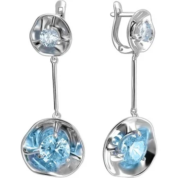

Esthete earrings with 4 cubic zirconia