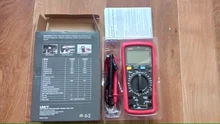 UNI-T-multímetro Digital UNI T, valores eficaces verdaderos UT890C UT890D + rango Manual AC DC, probador de temperatura de capacitancia, retroiluminación