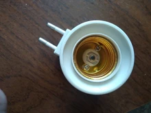 Converter-On/Off Bulb-Lamp Eu-Plug-Holder-Adapter Led-Light-Socket White To E27 for 1PC