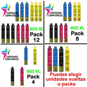 

Epson 603XL 603 XL pack compatible XP-2100 XP-2105 XP-3100 XP-3105 XP-4100 XP-4105 WF-2810 WF-2830DWF WF-2850DWF WF2835DWF