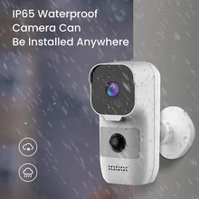 

Wireless Outdoor Security Camera for Home AI Human Pet Vehicle Motion Detection 2-Way Audio PIR 1080P Battery WiFi Camera