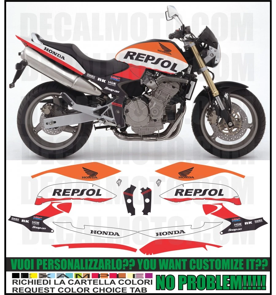 Emulación Opresor cada vez HORNET Juego de pegatinas para REPSOL, KIT de calcomanías ADESIVI, CB 600 F  2003 2006|Calcomanías y pegatinas| - AliExpress