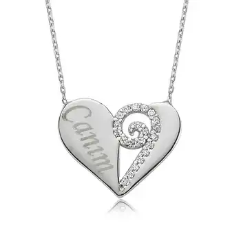 

925 sterling Silver Dear Heart Woman Necklace