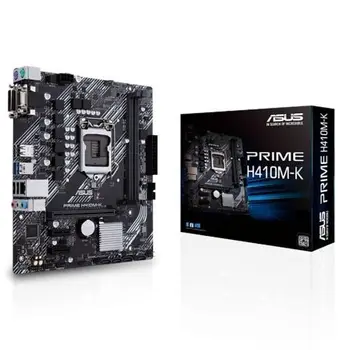 

MOTHERBOARD ASUS PRIME H410M-K-FOR INTEL CORE 10TH GEN - SOCKET LGA 1200 - CHIPSET H410 - 2 * DIMM DDR4 - DVI-D/VGA - MATX