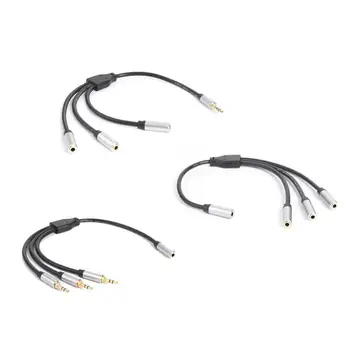 

3.5mm 3 Way Aux Multi Port Headphone Earphone Audio Splitter Adapter 3.5mm Jack HUB Splitter Cable Extender Stereo Audio Cable