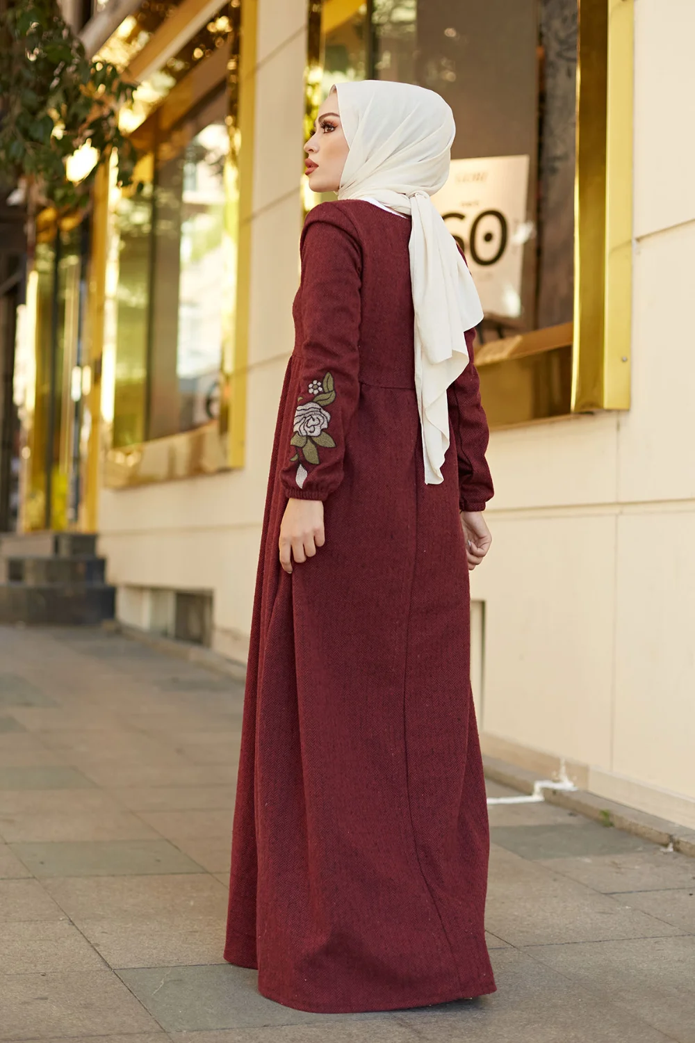 Muslim Women Autumn Winter Long Dress Sadoun.com