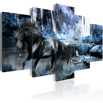 

Picture-Waterfall Blue-100x50 cm