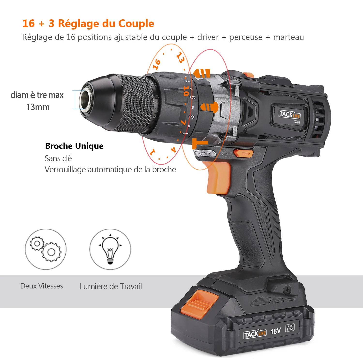 Cordless Drill Tacklife Impact Driver Tacklife Electric