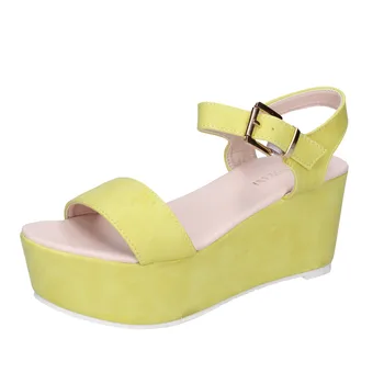 

SOLO SOPRANI sandals women synthetic leather yellow