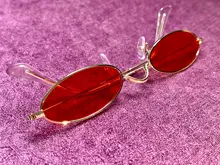 Gafas de sol de llamas de fuego onduladas sin montura, lentes de sol de estilo Retro angostos con protección UV 400, Estilo Vintage, accesorios para ciclismo al aire libre