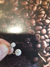 Promoción 925 de moda de plata esterlina U doblar pendiente Shambhala brillante ladiesstud joyería pendientes de alergia libre al por mayor