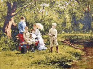 

Tapestry "on a hot day" (93x70) in a single frame