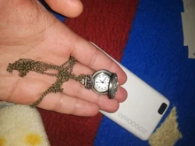 Hombres y Mujeres par reloj de bolsillo ventana rejilla retro de bolsillo reloj cuarzo retro colgante de conmemorativa de reloj 50 *