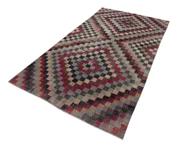

158x279 Cm Red Handmade Bohemian Rug-5x9 Ft