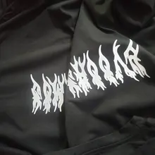 Ropa de calle de primavera para mujer, Tops negros, Sudadera con capucha gótica blanca de gran tamaño, ropa de calle para mujer, sudaderas geniales de hip-hop para parejas