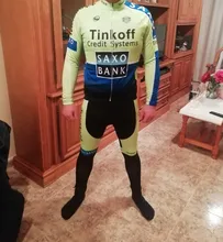 Conjunto de Jersey de Ciclismo de lana térmica para hombre, Ropa de conducción al aire libre para Ciclismo de montaña, pantalones con pechera, cálido, invierno, 2020