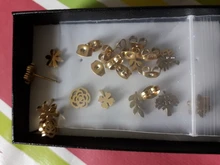 LUXUKISSKIDS 6 par/bolsa pendientes de botón pendientes de acero inoxidable, pendientes para las mujeres conjunto de joyería de moda de oro negro pendiente para hombres brincos