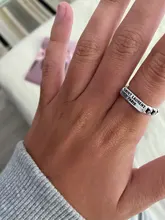 Anillos abiertos con letras de Metal para hombres y mujeres, joyería de fiesta, Punk, Vintage, Inglés