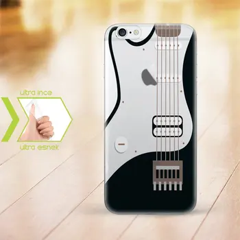 

Personalized iPhone 6-6 Plus Thin Transparent Silicone Phone Cover (Guitar Temalı-1)