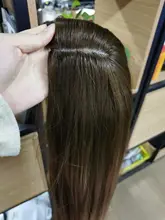Synthetic Wigs Afro Heat-Resistant Brown Cosplay Natural Straight Long Ombre Women Middle-Part