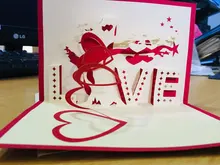 Gift Postcard Especially Greeting-Cards Wedding-Invitation Pop-Up-Cards-Valentines You-Love-Card