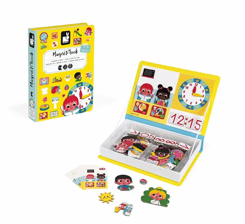 Книга-игра "Учим время" магнитная