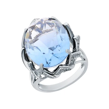 

Silver ring with sieve and cubic zirconium sunlight sample 925