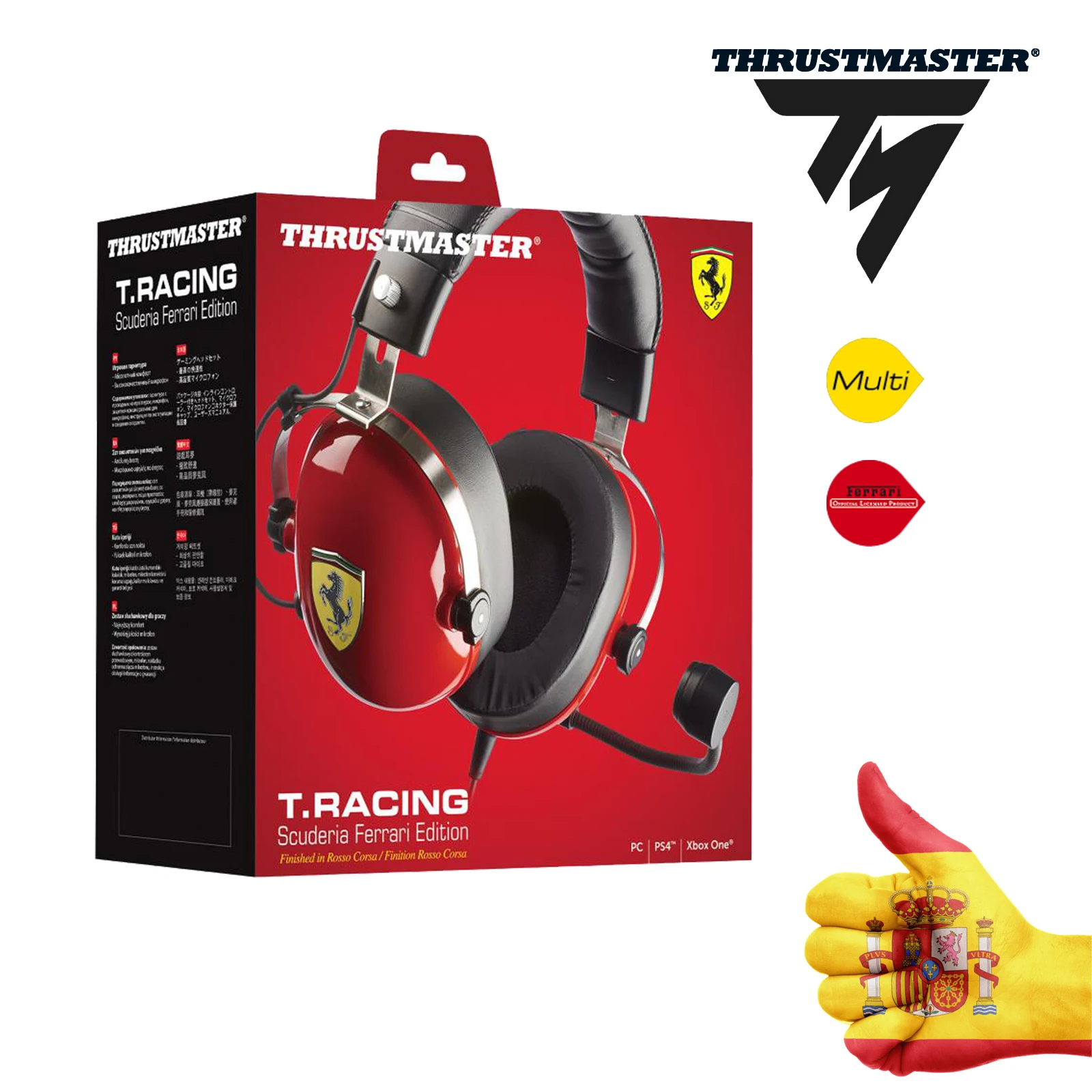 ゲーミングヘッドフォン　THRUSTMASTER T.RACING フェラーリ T.Racing Scuderia Ferrari Edition headset
