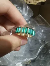 Lost Lady-Anillos anchos de circonita con color de arco iris para mujer, moda para chicas, anillos de cristal, joyería al por mayor, regalo de amor