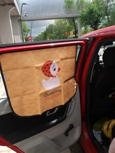 Cortina magnética para ventana de coche, parasol Universal de dibujos animados para ventana lateral, protección UV para chico y bebé