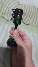 Miniseñal de tráfico con luz LED para niños, juguete educativo Montessori para Aprendizaje de tráfico, regalo de cumpleaños