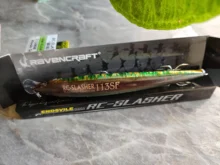 Ravenclraft-señuelo de Pesca wobblers 113SF 12,2g, pececillo flotante lento, Jerkbait, labio poligonal, gancho triple para trucha de lubina