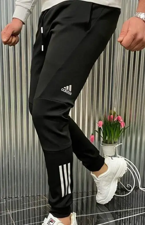 Pantalones de marca para hombre, pantalón informal con patrón deportivo para correr