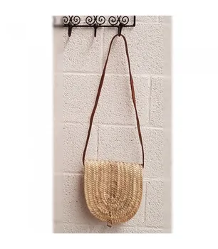 

Palmito and Leather Bag - 100% Natural - Model PALMITO