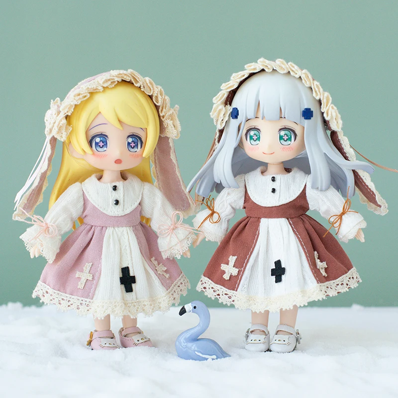 

Комплект одежды с юбкой Obitsu11 1/12BJD, комплект одежды, винтажное платье, юбка горничной