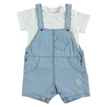 

ebebek BabyZ Summer Baby Boy Star Printed Cotton T-shirt Jumpsuit Set