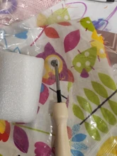 Bolígrafo para bordar y tejer, para manualidades, enhebrador de aguja, mango de madera, herramientas y accesorios de costura