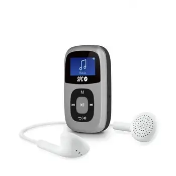 

MP3 PLAYER SPC SPARROW SILVER-4GB-ILLUMINATED SCREEN-FM-VOICE RECORDING-6 EQUALISERS-AUX IN - CLIP SPORTS