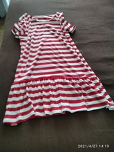 Vestidos familiares a juego para madre e hija, a rayas, de manga corta, a juego, 2020