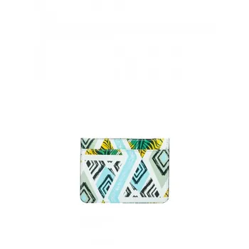 

ASKENT кредитница стильная 100% натуральная с оригинальным принтом кожа K 21 SP-BL голубой цвет