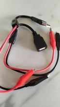 Detector Power-Meter Usb-Tester Usb-Alligator-Clips Crocodile-Wire Ammeter-Capacity 1pair