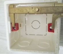 Atlectric-Mounting-Box Socket Cassette-Switch Internal White Hidden 86 Red Concealed